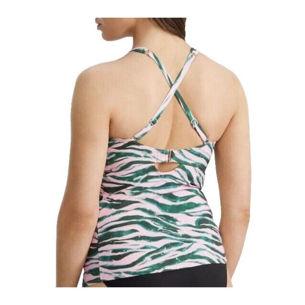 Birdsong 34D Bare Necessities Animal Instint Underwire Wrap Tankini Swim Top - Picture 2 of 10